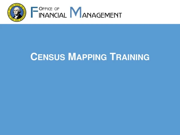 Census Mapping Training