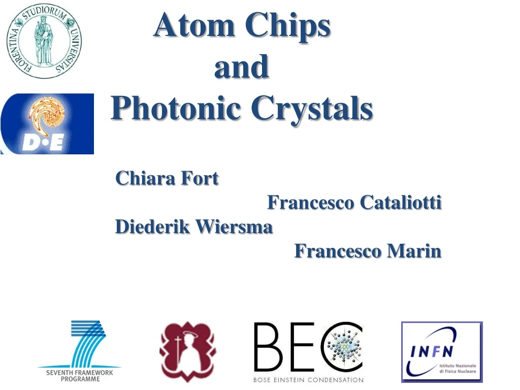 atom chips and photonic crystals