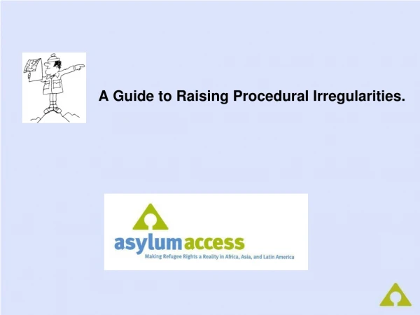 A Guide to Raising Procedural Irregularities.