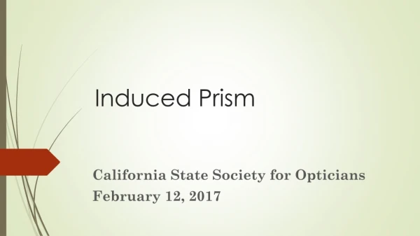 Induced Prism
