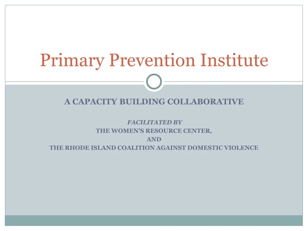 primary prevention institute