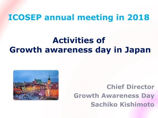 ICOSEP annual meeting in 2018
