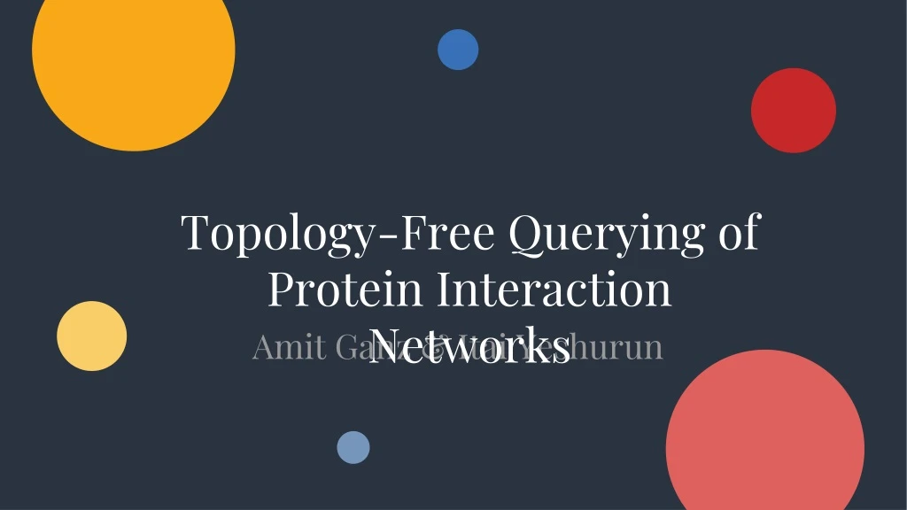 topology free querying of protein interaction
