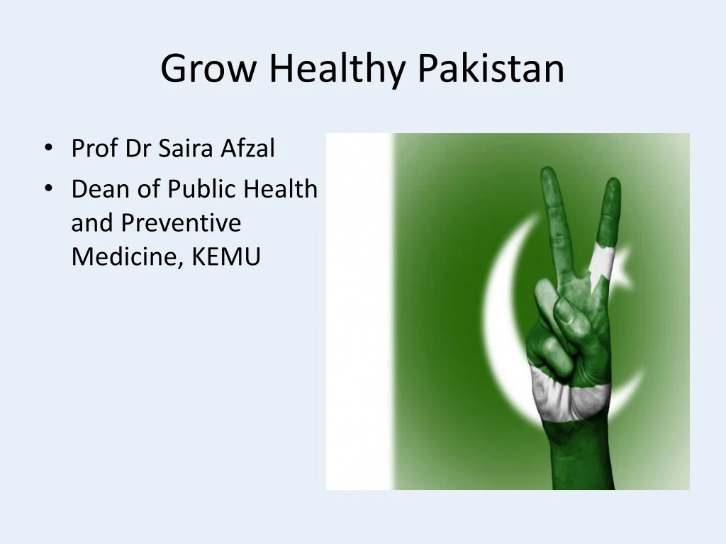 grow healthy pakistan