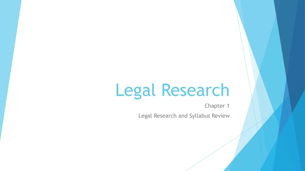 legal research