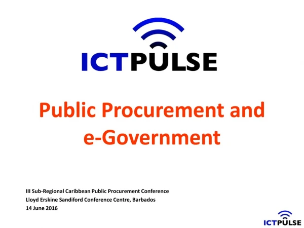 Public Procurement and e-Government