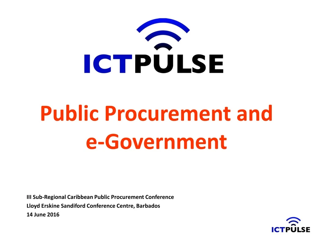 public procurement and e government