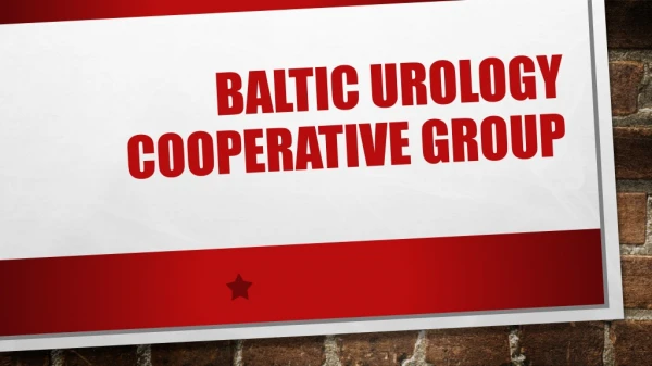 Baltic urology cooperative group