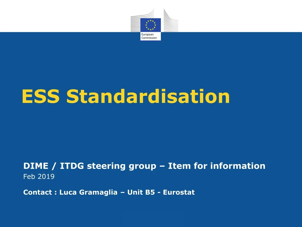 ess standardisation