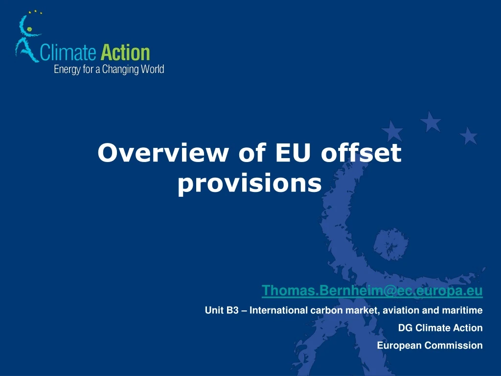 overview of eu offset provisions