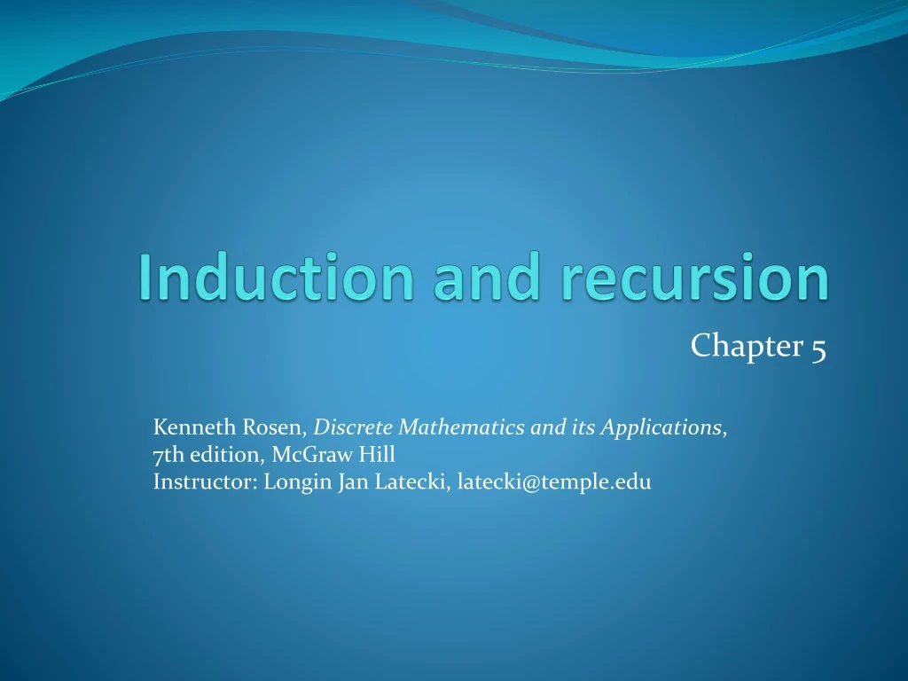 induction and recursion