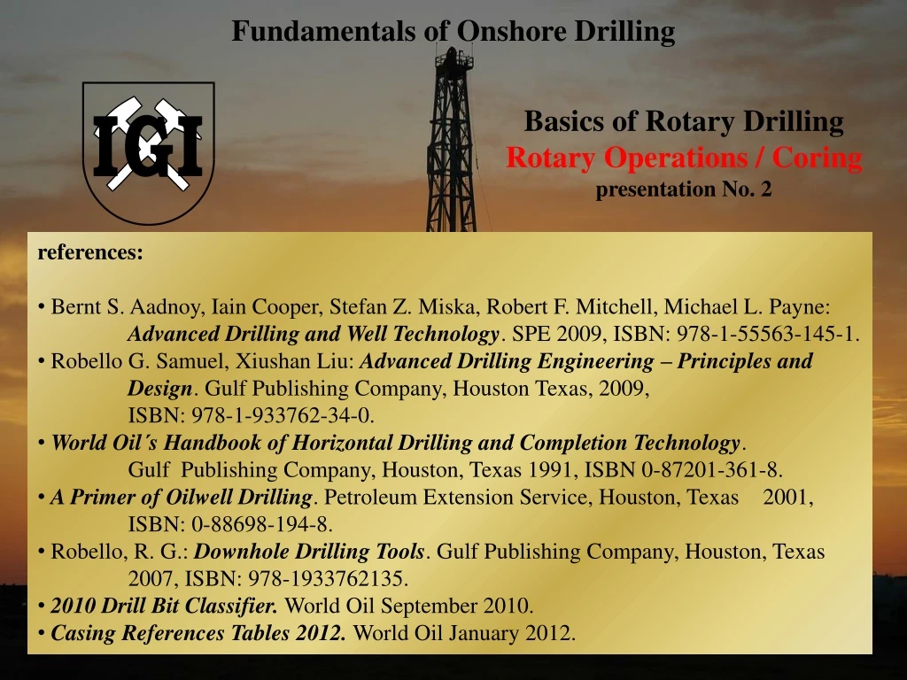fundamentals of onshore drilling