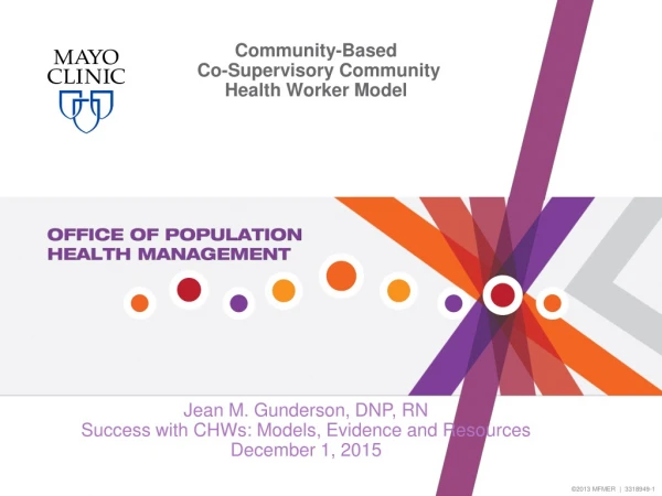 Community-Based Co-Supervisory Community Health Worker Model