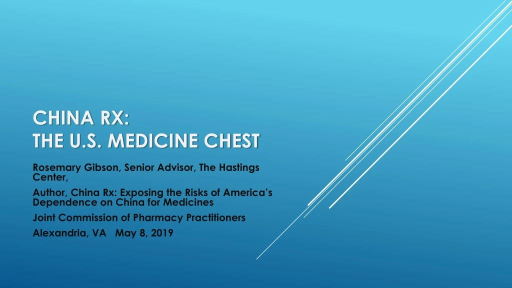 china rx the u s medicine chest