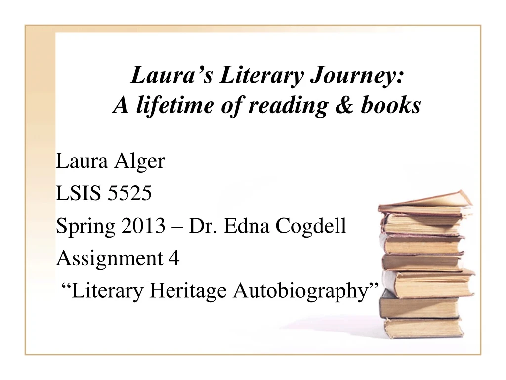laura s literary journey a lifetime of reading books