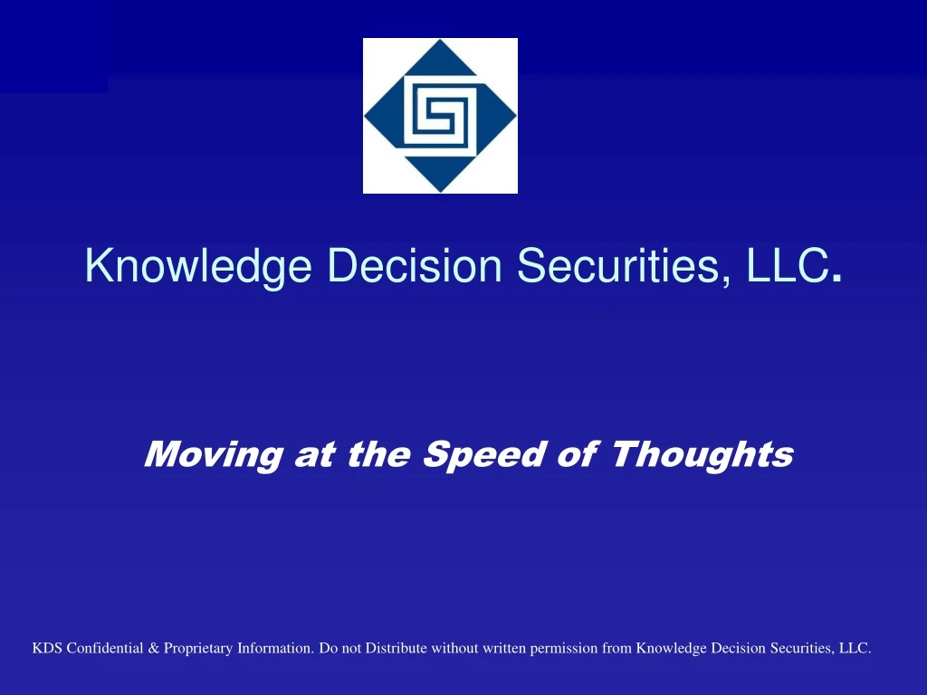 knowledge decision securities llc