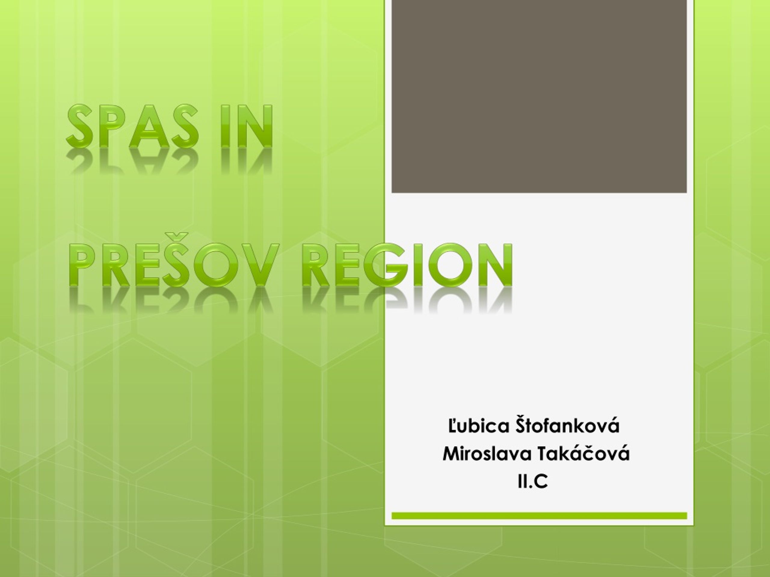 Spas in Prešov region - slide 1