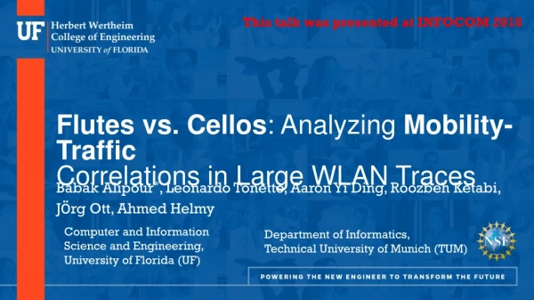 Flutes vs. Cellos : Analyzing Mobility-Traffic Correlations in Large WLAN Traces