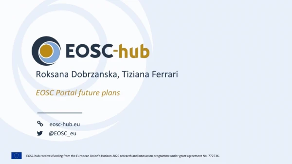 EOSC Portal future plans