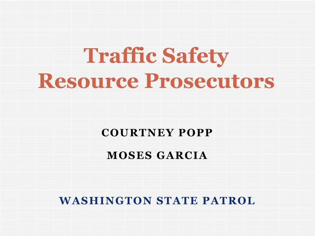 traffic safety resource prosecutors