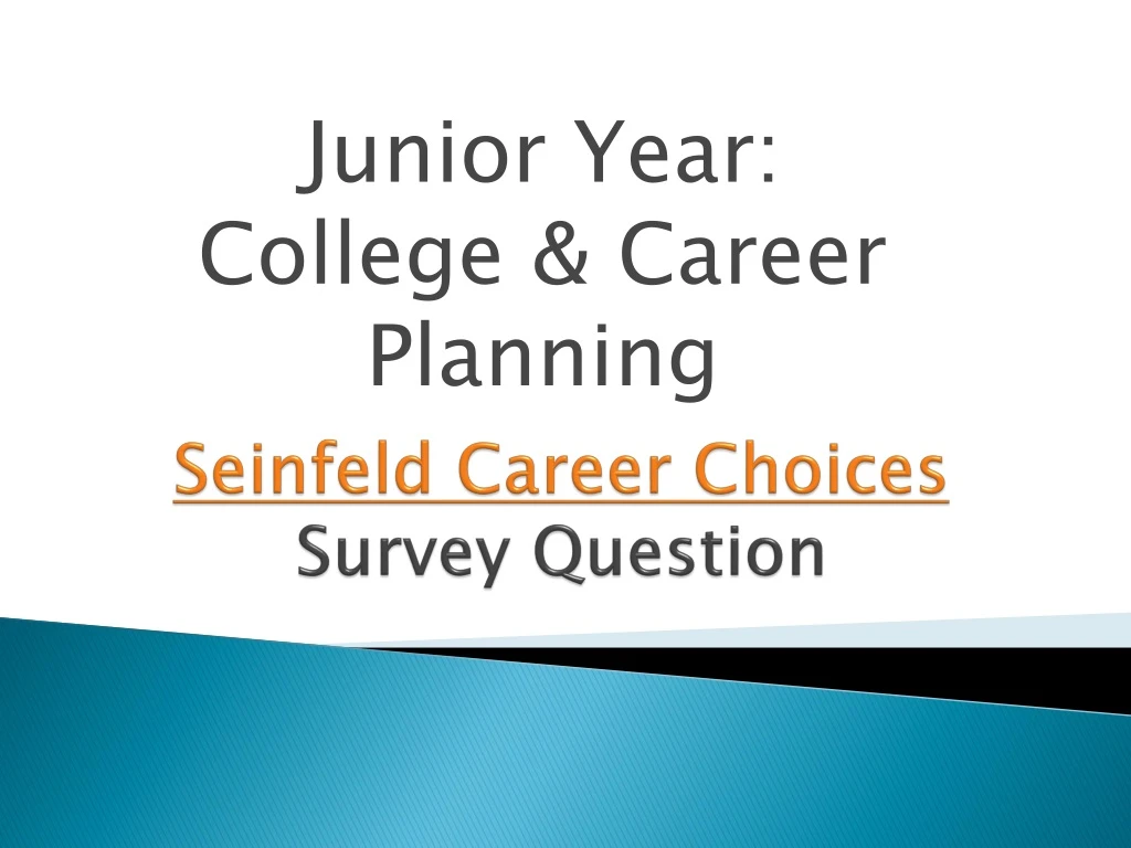 seinfeld career choices survey question