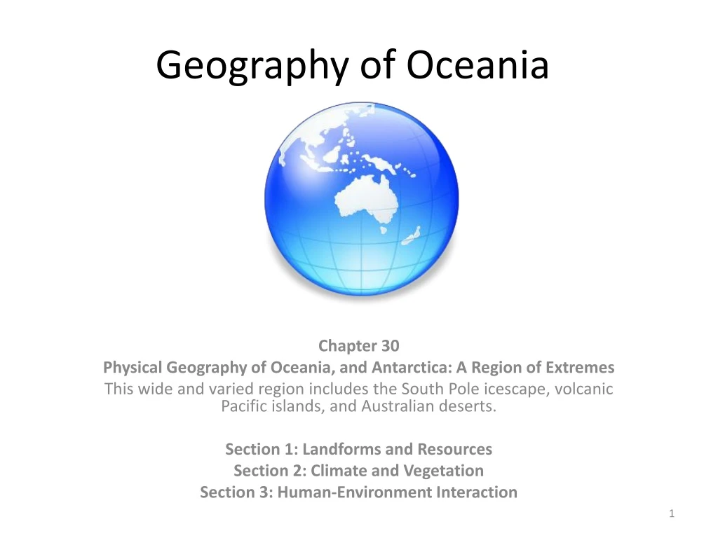 geography of oceania