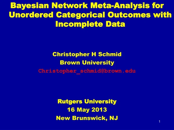 Bayesian Network Meta-Analysis for Unordered Categorical Outcomes with Incomplete Data