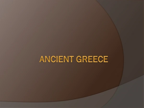 Ancient Greece