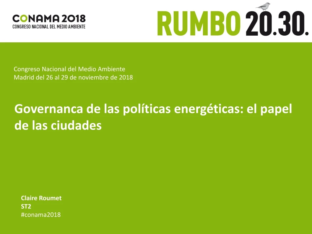 congreso nacional del medio ambiente madrid