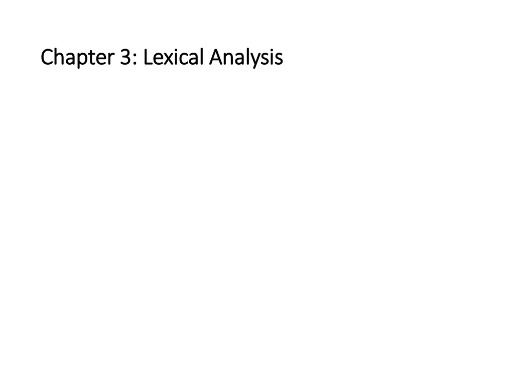 chapter 3 lexical analysis