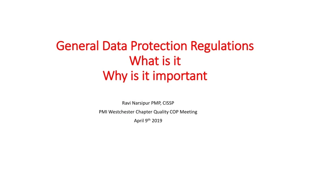 general data protection regulations what is it why is it important