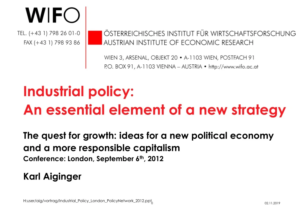 industrial policy an essential element