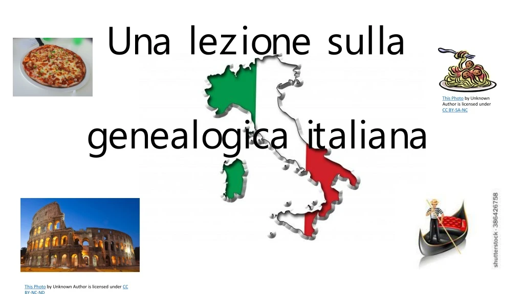 una lezione sulla genealogica italiana