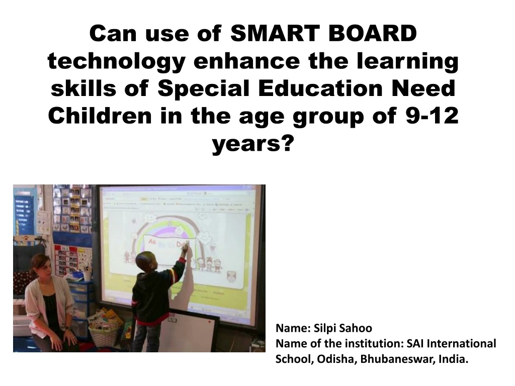 can use of smart board technology enhance