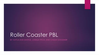 Roller Coaster PBL - slide 1