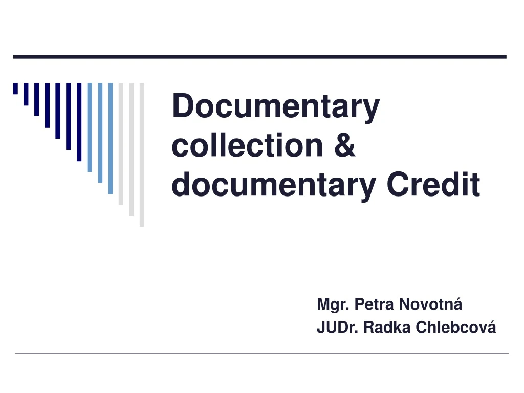 documentary collection documentary credit