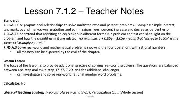 Lesson 7.1.2 – Teacher Notes