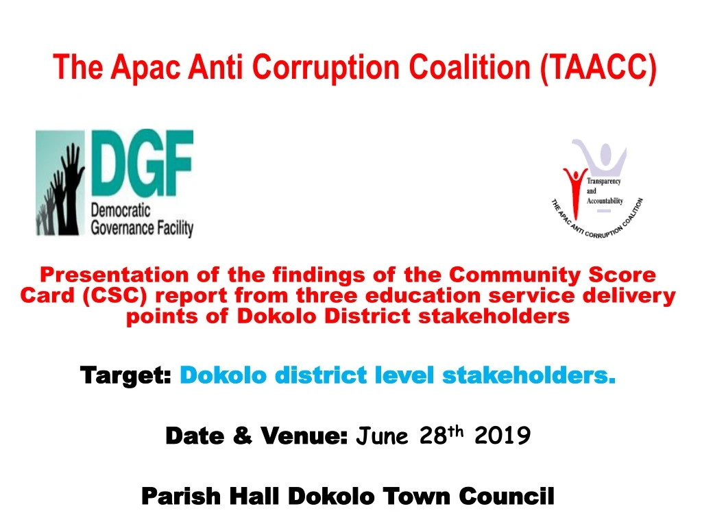 the apac anti corruption coalition taacc