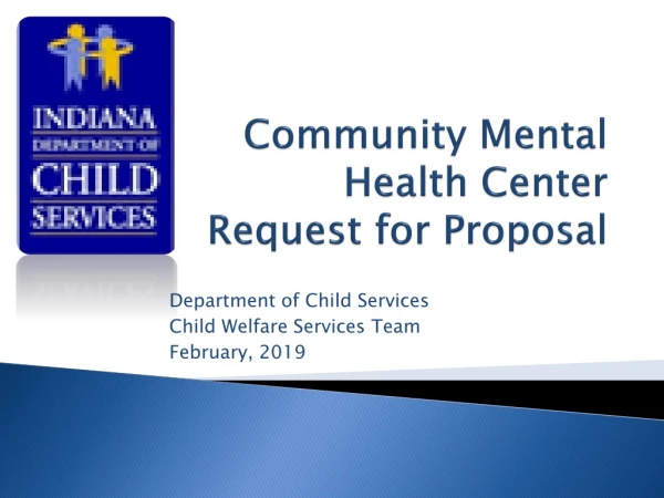 Community Mental Health Center Request for Proposal