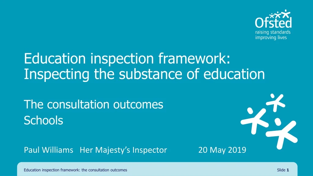 education inspection framework inspecting the substance of education