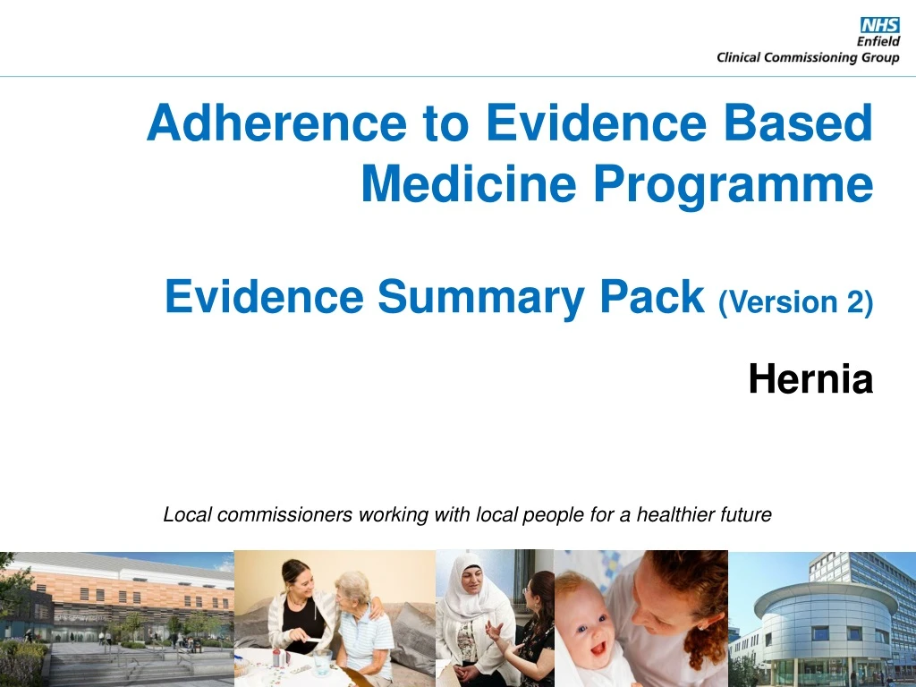 adherence to evidence based medicine programme evidence summary pack version 2