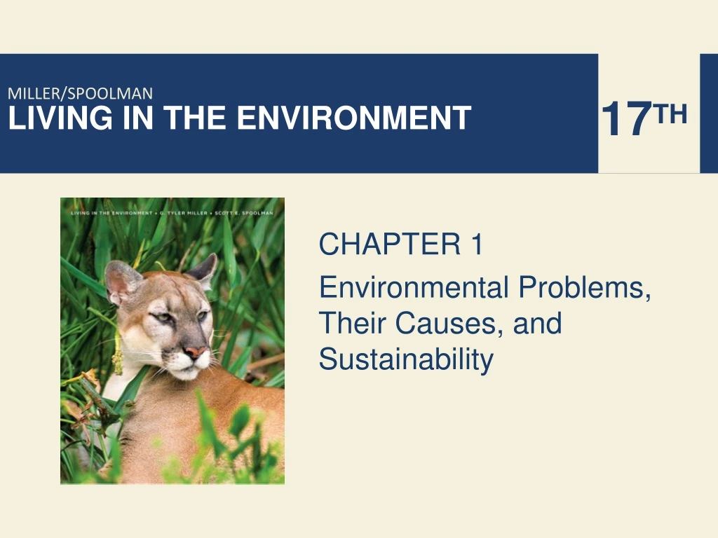 chapter 1 environmental problems their causes and sustainability