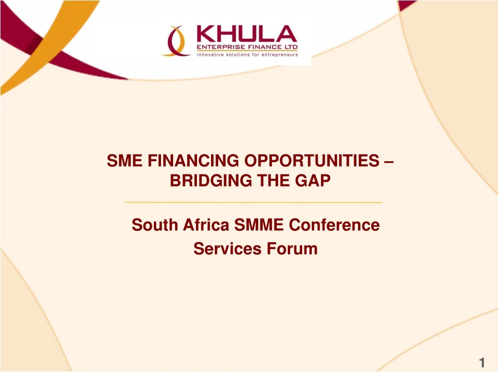 sme financing opportunities bridging the gap