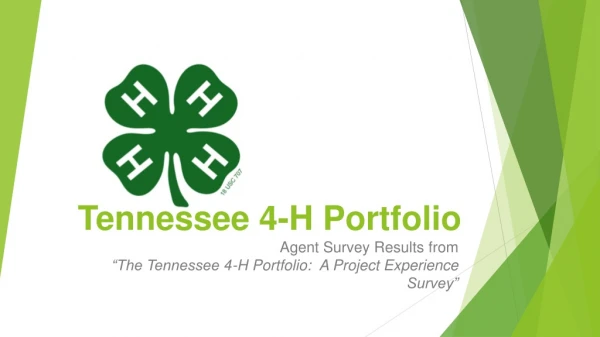 Tennessee 4-H Portfolio