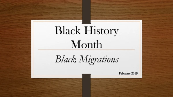 Black History Month