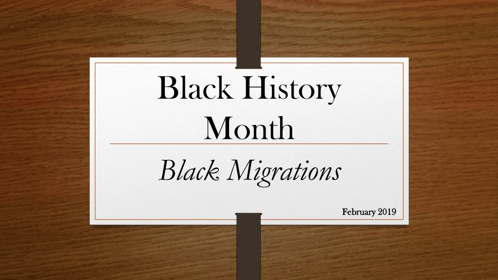 black history month