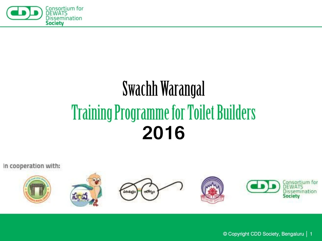 swachh warangal training programme for toilet