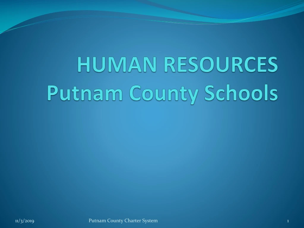 human resources putnam county schools