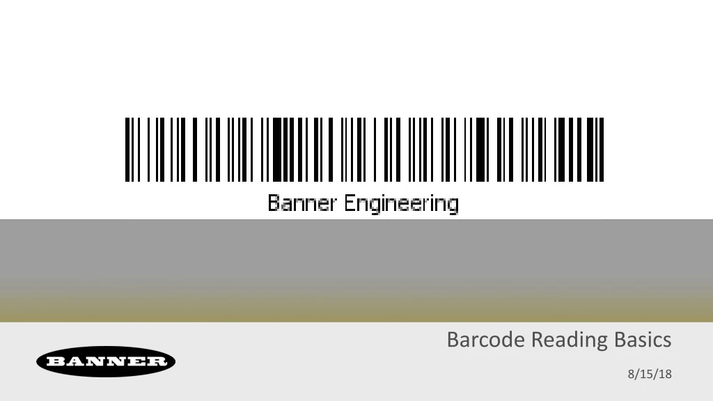 barcode reading basics