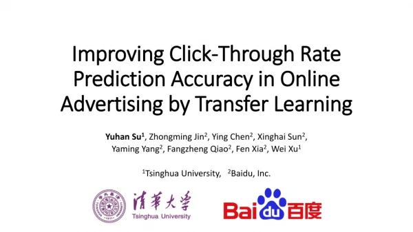 Improving Click-Through Rate Prediction Accuracy in Online Advertising by Transfer Learning